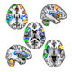 Regions of the brain influenced by handedness.